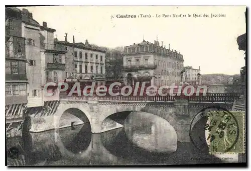 Ansichtskarte AK Castres Le Pont Neuf Et Le Quai Des Jacobins
