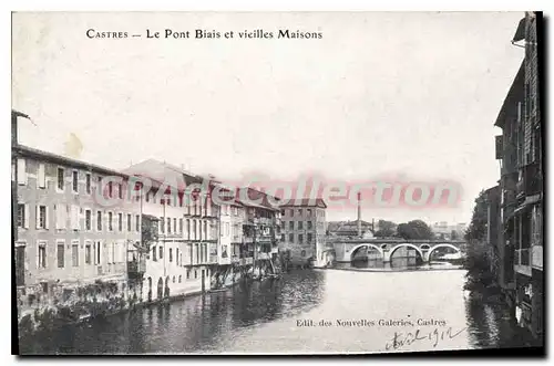 Ansichtskarte AK Castres Le Pont Biais Et Vieilles Maisons