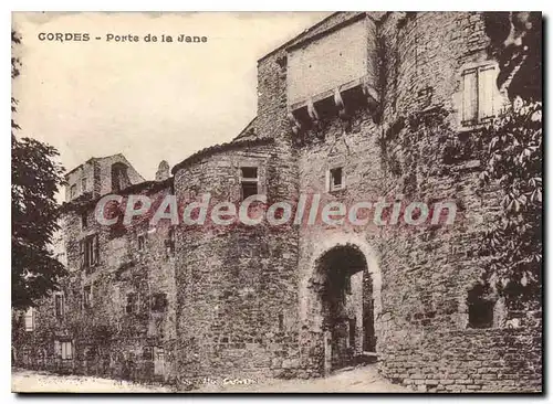 Cartes postales Cordes Porte De la Jane