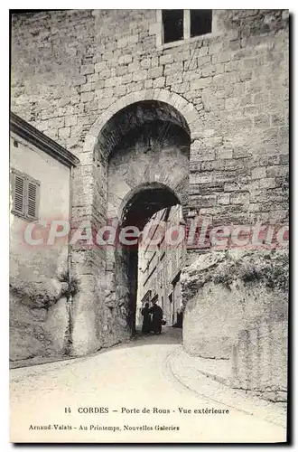 Cartes postales Cordes Porte De Rous Vue Exterieur