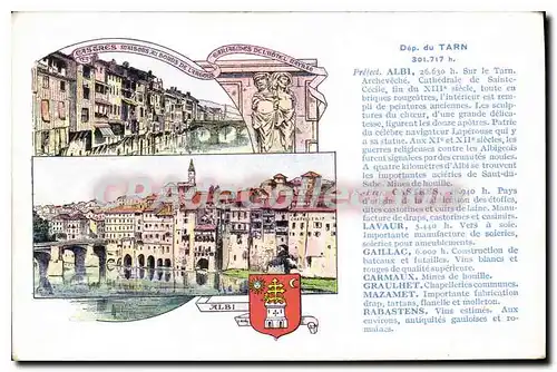 Cartes postales Albi d�partement Du Tarn  Castres Lavaur Gaillac Carmaux Graulhet Mazamet Rabastens