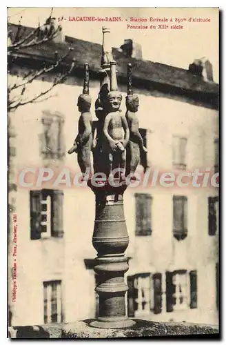 Cartes postales Lacaune Les Bains Station Estivale fontaine de fa�on tr�s expressive la propri�t� diur�tique des