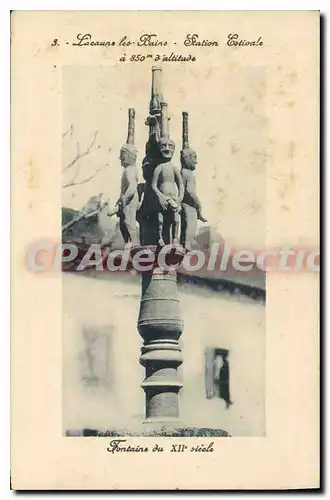 Cartes postales Lacaune Les Bains Station Estivale fontaine de fa�on tr�s expressive la propri�t� diur�tique des