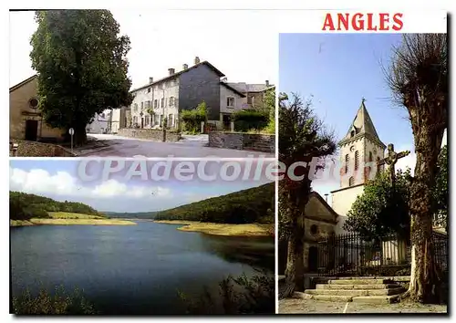 Cartes postales moderne Angles Le marronnier Le Lac Des Saints Peyres clocher
