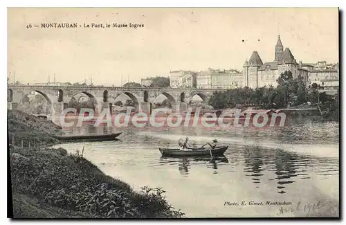 Ansichtskarte AK Montauban le Pont Le Musee Ingres