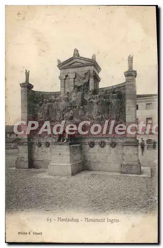 Cartes postales Montauban Monument Ingres