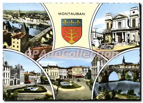 Cartes postales moderne Montauban cath�drale pr�fecture