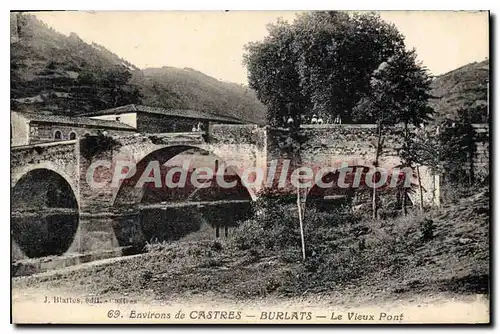Cartes postales Castres Burlats Le Vieux Pont