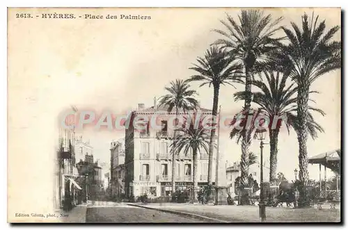 Cartes postales Hyeres Place Des Palmiers