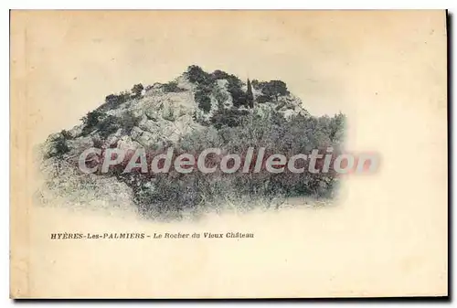 Cartes postales Hyeres Les Palmiers le Rocher Du Vieux Ch�teau