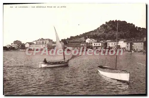 Cartes postales Le Lavandou Vue Generale Prise De La Jetee