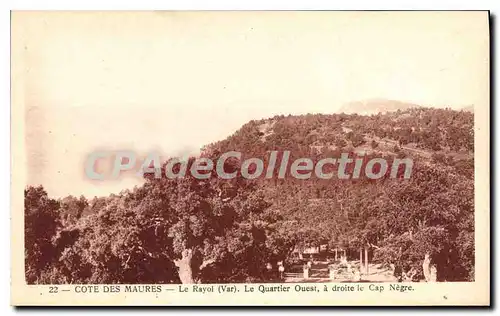 Cartes postales Le Rayol Le Quartier Ouest A Droite Le Cap Negre