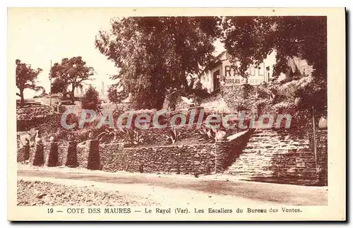 Cartes postales Le Rayol Les Escaliers Du Bureau Des Ventes