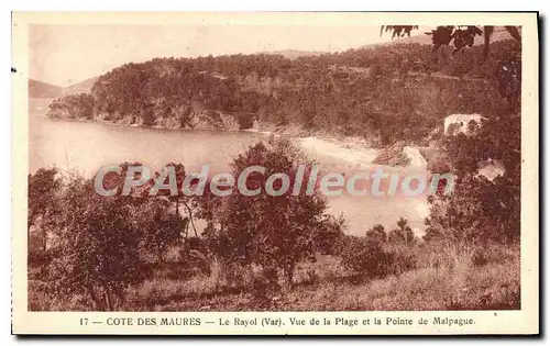 Ansichtskarte AK Le Rayol Vue De La Plage Et la Pointe De Malpague