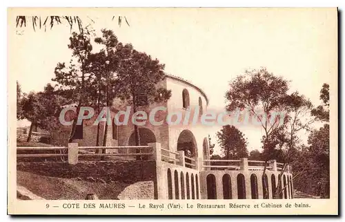 Cartes postales Le Rayol Le Restaurant Reserve Et Cabines De Bains