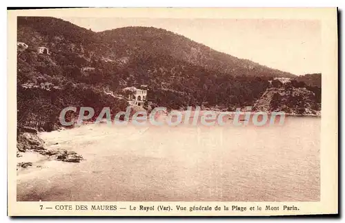 Ansichtskarte AK Le Rayol Vue Generale De la Plage Et Le Mont Parin