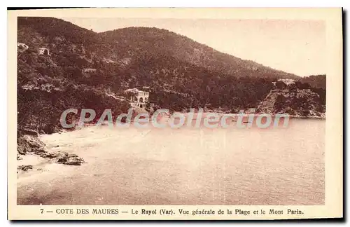 Cartes postales Le Rayol Vue Generale De la Plage Et Le Mont Parin