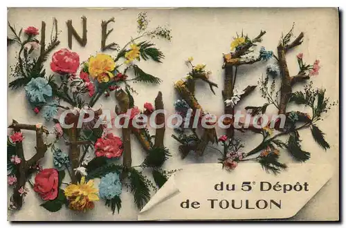 Cartes postales Toulon Une Pens�e du 5�me d�p�t