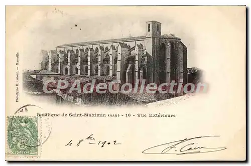 Cartes postales Saint Maximin Vue Exterieure Basilique De