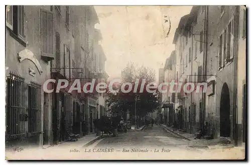 Cartes postales La Cadiere Rue Nationale La Poste