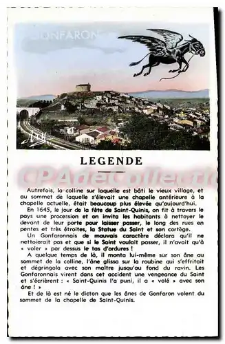 Cartes postales Legende Autrefois GONFARON �ne volant