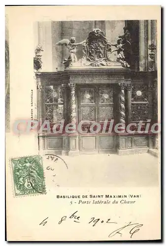 Cartes postales Basilique De Saint Maximin Porte Laterale Du Ch�ur