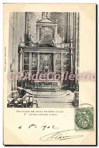 Ansichtskarte AK Basilique De Saint Maximin Autel Corpus Domini