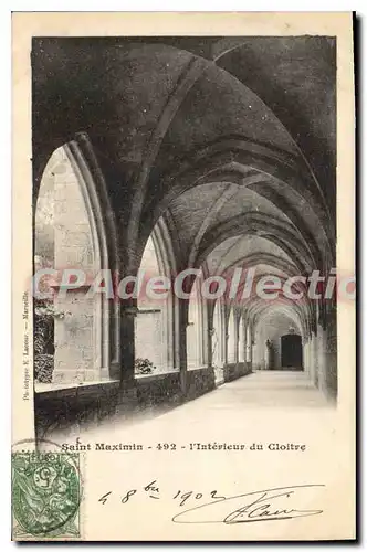 Ansichtskarte AK Saint Maximin I'Interieur Du Cloitre