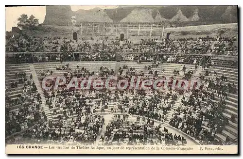 Cartes postales Orange Les Gradins Du Theatre Antique r�pr�sentation com�die fran�aise