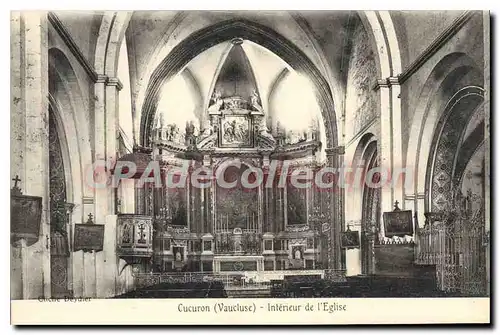 Ansichtskarte AK Cucuron Interieur De I'Eglise