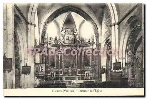 Cartes postales Cucuron Interieur De I'Eglise