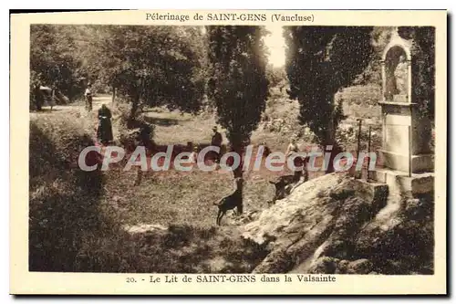 Ansichtskarte AK Saint Gens Pelerinage le lit de Saint-Gens dans la Valsainte