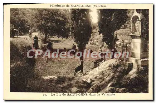 Cartes postales Saint Gens Pelerinage le lit de Saint-Gens dans la Valsainte