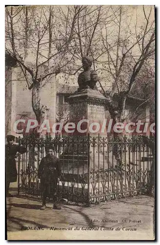 Cartes postales Piolenc Monument Du General Comte De Corsin