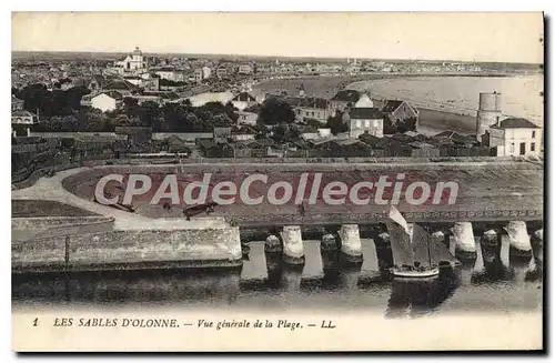 Cartes postales Les Sables D'Olonne Vue Generale De La Plage