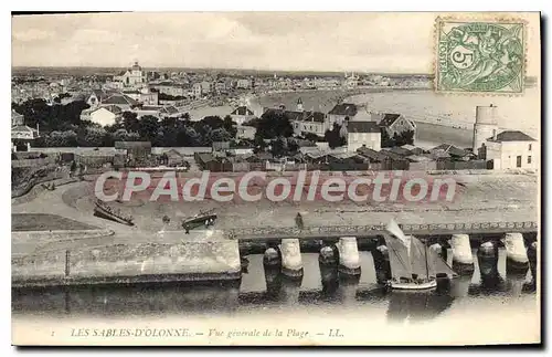 Cartes postales Les Sables D'Olonne Vue Generale De La Plage