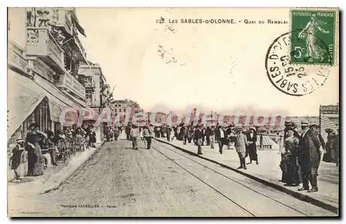 Ansichtskarte AK Les Sables D'Olonne Quai Du Remblai