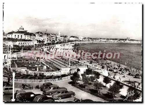 Cartes postales moderne Sables D'Olonne La Plage Et La Piscine