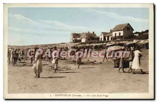 Cartes postales Saint Gille Un Coin De La Plage