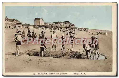 Ansichtskarte AK St Gilles Sur Vie La Plage