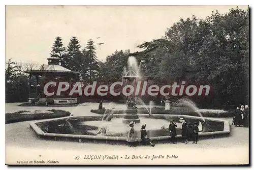 Cartes postales Lucon Le Bassin Du Jardin Public