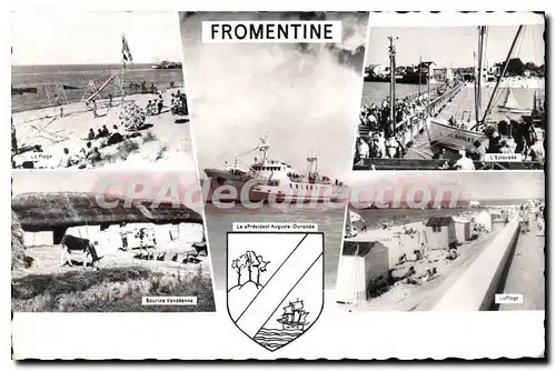 Cartes postales Fromentine pr�sident Auguste-Durand plage estacade