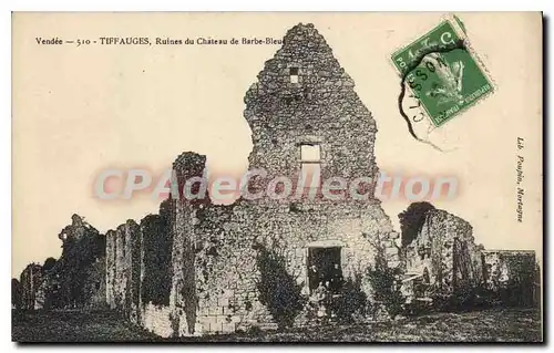 Ansichtskarte AK Tiffauges Ruines Du Chateau De Barbe Bleue