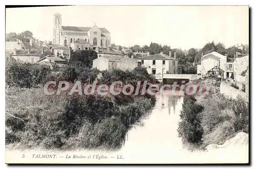 Cartes postales Talmont La Riviere Et I'Eglise