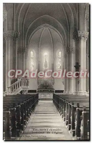 Cartes postales Talmont Interieur De I'Eglise