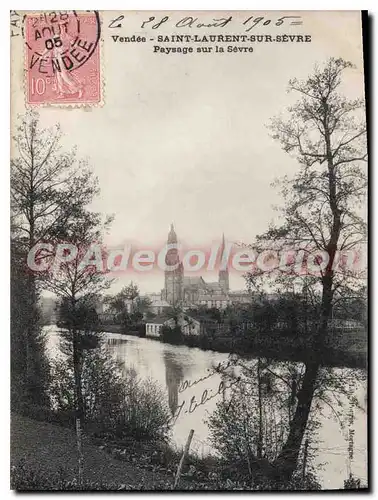 Cartes postales Saint Laurent Sur Sevre Paysage Sur La Sevre