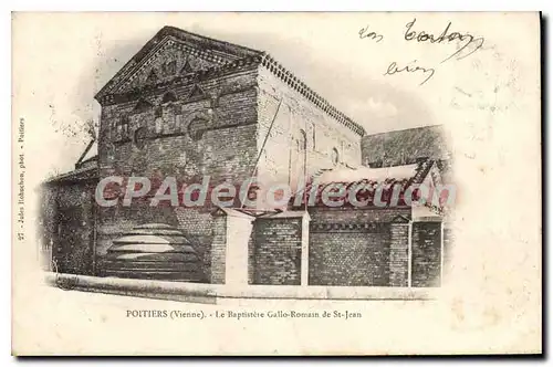 Cartes postales Poitiers Le Baptistere Gallo Romain De St Jean