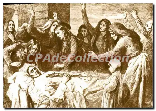 Cartes postales moderne A Corsica Di Tempi Fa Le Vocero Les Pleureuses Au Chevet d'une d�funte