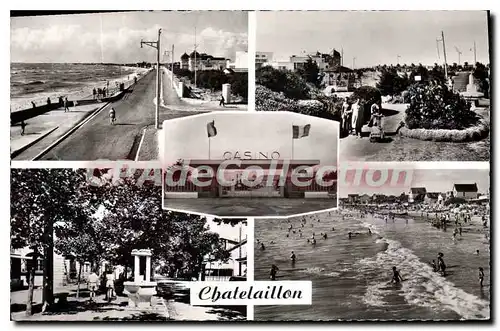 Ansichtskarte AK Chatelaillon La Digue Et Le Casino Le Parc