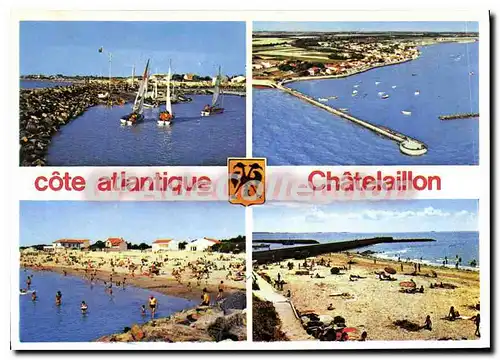 Cartes postales moderne Chatelaillon Le Port Et La Plage Les Boucholeurs